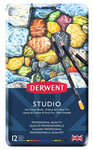 Crayons de couleur Derwent Studio Boite x12