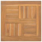 vidaXL Dessus de table carré 40x40x2 5 cm Bois de teck massif