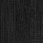 vidaXL Jardinière d'extérieur Noir 31x31x70 cm Bois de pin massif