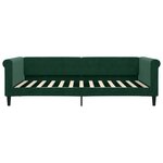 vidaXL Lit de repos sans matelas vert foncé 100x200 cm velours