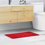 vidaXL Tapis de bain Rouge 50 x 80 cm Polypropylène