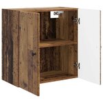 vidaXL Armoire Murale Bois ancien 59 x 31 x 60 cm Bois d'ingénierie