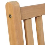 vidaXL Chaises d'extérieur 4 Pièces Bois de teck solide