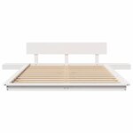 vidaXL Cadre de lit Marron 135 x 190 cm bois