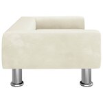 vidaXL Canapé pour enfants crème 70x45x26 5 cm velours