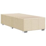 vidaXL Cadre de lit sans matelas crème 90x200 cm tissu