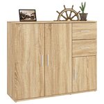 vidaXL Buffet Chêne Sonoma 91x29 5x75 cm Bois d'ingénierie