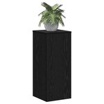 vidaXL Support de Plante 2 Pièces Chêne noir 30 x 30 x 70 cm