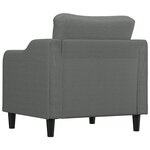 vidaXL Fauteuil Gris foncé 60 cm Tissu