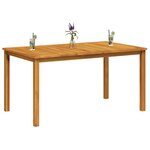 vidaXL Table de jardin 150x90x74 cm Bois d'acacia massif