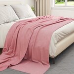 vidaXL Jeté Rose 240 x 220 cm Toison
