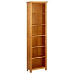vidaXL Bibliothèque à 6 niveaux 52x22x180 cm Bois de chêne massif