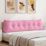 vidaXL Coussin de Dos Rose 180 x 24 x 50 cm tissu