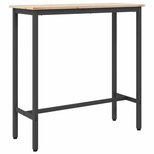 vidaXL table Naturel 100 x 40 x 101 cm Bois d'ingénierie et acier
