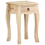 vidaXL Table de chevet 28x28x46 cm Bois de manguier massif