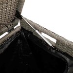 vidaXL Banc de rangement extérieur coussin gris clair 100 cm polyrotin