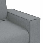 vidaXL Canapé 2 places Gris clair 180x78x84 cm Tissu