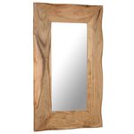 vidaXL Miroir cosmétique 50x80 cm Bois solide d'acacia