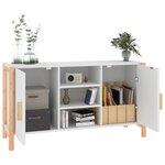 vidaXL Buffet Blanc 107x38x60 cm Bois d'ingénierie