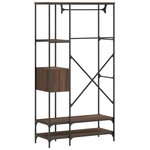 vidaXL Porte-vêtements avec étagères chêne marron bois d'ingénierie