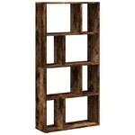vidaXL Bibliothèque chêne fumé 60x20x120 cm bois d'ingénierie