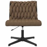 vidaXL Chaise pivotante de bureau Taupe Tissu