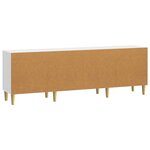 vidaXL Meuble TV 150 x 31 x 50 cm Blanc brillant Bois d'ingénierie