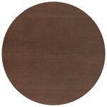 vidaXL Table à manger marron bois massif et caoutchouc