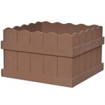 vidaXL Lit surélevé de jardin WPC 40x40x25 m Marron