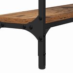 vidaXL Table console avec étagère Bois ancien 100 x 22.5 x 75 cm