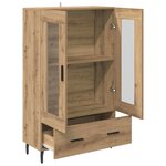 vidaXL Haut Armoire avec tiroir Chêne artisanal 69 5 x 31 x 115 cm
