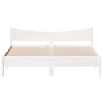vidaXL Cadre de lit sans matelas blanc 200x200 cm bois massif de pin