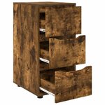 vidaXL Armoire de rangement Chêne fumé 40 x 48 x 81 cm