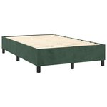 vidaXL Cadre de lit Vert foncé 120x200 cm Velours