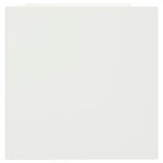vidaXL Jardinière blanc 62x40x39 cm acier laminé à froid