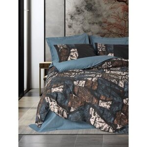 Parure de lit - housse de couette 220 x 240 + 2 taies d'oreiller 60 x 60 coton renforcé - Vert