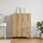 vidaXL Buffet Chêne artisanal 66 x 34 5 x 91 5 cm Bois d'ingénierie