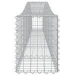 vidaXL Paniers à gabions arqués 3 Pièces 400x30x40/60 cm Fer galvanisé