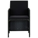 vidaXL Ensemble à manger d'extérieur 5Pièces avec coussins Résine tressée