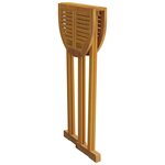 vidaXL Table de bar 90x65x105 cm Bois de teck solide