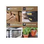 DYMO LabelManager cassette ruban D1 durable  haute résistance  Blanc/Rouge  12mm x 3m