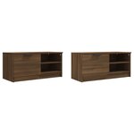 vidaXL Meuble TV 2 Pièces Chêne marron 80x35x36 5 cm Bois d'ingénierie