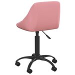 vidaXL Chaise de bureau Rose Velours