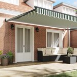 vidaXL Auvent rétractable Vert 500 × 300 cm