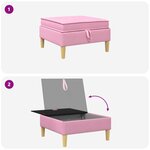 vidaXL Sofa avec rangement Tissu