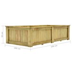 vidaXL Jardinière surélevée 196x100x50 cm Bois de pin imprégné