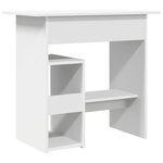 vidaXL Bureau Blanc 80x45x74 cm Bois d’ingénierie