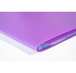 Protège-documents En Polypropylène 5/10e Opak Pochettes Cristal 200 Vues - A4 - Violet - X 8 - Exacompta