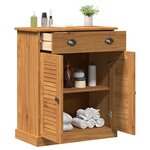 vidaXL Cabinet de salle de bain VIGO marron miel 67.5 x 34 x 80 cm