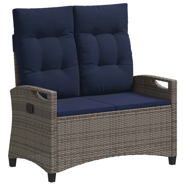 vidaXL Banc de jardin avec oreiller 105 x 60 x 112 cm acier